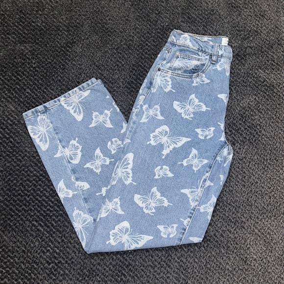 COTTON:ON Blue Butterfly Loose Straight Jean - Picture 4 of 13